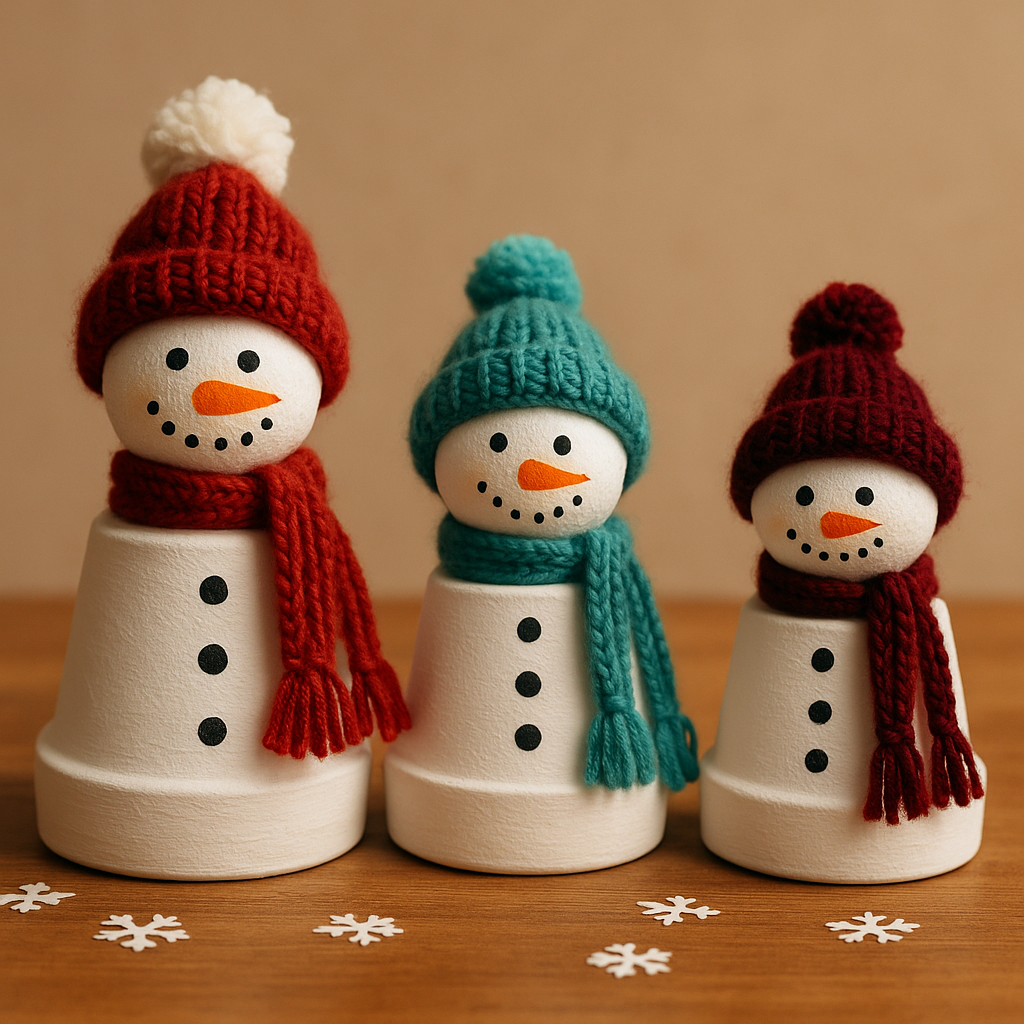 Veranstaltungsbild für Zauberhafte Schneewesen aus Tontöpfen gestalten